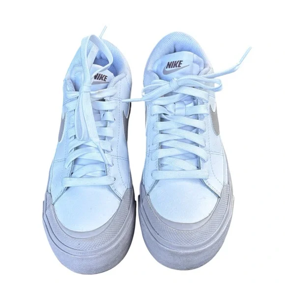 Nike Womens Legacy Lift Court Platinum Smokey Mauve Platform Sneakers Sz 6 EUC - Picture 5 of 9